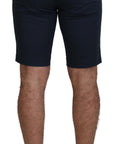 Dolce & Gabbana Elegant Blue Cotton Blend Shorts