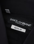 Dolce & Gabbana Elegant Slim Fit Black Cotton Dress Shirt