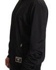 Dolce & Gabbana Elegant Black Full Zip Sweater