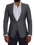 Dolce & Gabbana Elegant Light Gray Sicilia Blazer Jacket