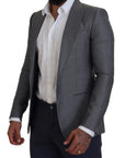 Dolce & Gabbana Elegant Light Gray Sicilia Blazer Jacket