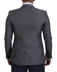 Dolce & Gabbana Elegant Light Gray Sicilia Blazer Jacket