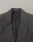 Dolce & Gabbana Elegant Light Gray Sicilia Blazer Jacket