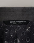 Dolce & Gabbana Elegant Light Gray Sicilia Blazer Jacket