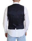 Dolce & Gabbana Elegant Dark Blue Formal Dress Vest