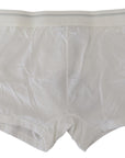 Dolce & Gabbana Elegant White Cotton Blend Boxer Shorts