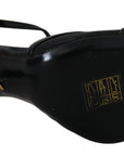 Dolce & Gabbana Elegant Black Stiletto Heeled Sandals