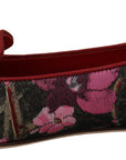 Dolce & Gabbana Multicolor Leather and Fabric Flats with Sacred Heart Patch