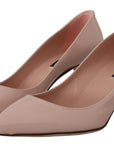 Dolce & Gabbana Elegant Patent Leather Heels in Pink