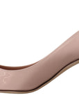 Dolce & Gabbana Elegant Patent Leather Heels in Pink