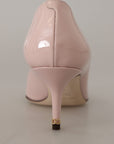 Dolce & Gabbana Elegant Patent Leather Heels in Pink