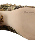 Dolce & Gabbana Elegant Gold Jacquard Brocade Pumps