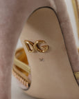 Dolce & Gabbana Elegant Pink Crystal Pumps with High Heels