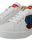 Dolce & Gabbana Sparkling White Portofino Sneakers