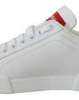 Dolce & Gabbana Sparkling White Portofino Sneakers