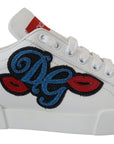Dolce & Gabbana Sparkling White Portofino Sneakers