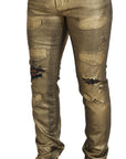 Dolce & Gabbana Elegant Gold Denim Elegance