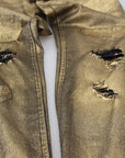 Dolce & Gabbana Elegant Gold Denim Elegance