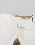 Dolce & Gabbana Two-Tone White & Brown Chic Cotton Pants