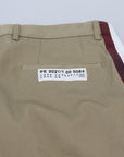 Dolce & Gabbana Two-Tone White & Brown Chic Cotton Pants