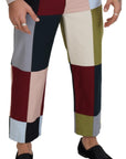 Dolce & Gabbana Stunning Multicolor Patchwork Pants