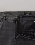 Dolce & Gabbana Elegant Grey Checkered Denim Treasure