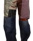 Dolce & Gabbana Patchwork Denim Rich Silk Blend Jeans