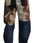 Dolce & Gabbana Patchwork Denim Rich Silk Blend Jeans