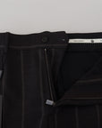 Dolce & Gabbana Elegant Black Striped Chino Pants