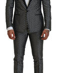 Dolce & Gabbana Elegant Black Silk Blend Slim Fit Suit
