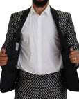 Dolce & Gabbana Elegant Black Silk Blend Slim Fit Suit