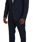 Dolce & Gabbana Elegant Blue Martini Men's Slim Fit Suit