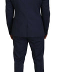 Dolce & Gabbana Elegant Blue Martini Men's Slim Fit Suit