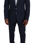 Dolce & Gabbana Elegant Blue Martini Men's Slim Fit Suit