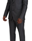 Dolce & Gabbana Elegant Gray Silver Sicilia Suit Ensemble