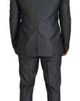 Dolce & Gabbana Elegant Gray Silver Sicilia Suit Ensemble