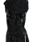 Dolce & Gabbana Elegant Virgin Wool Blend Black Scarf