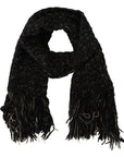 Dolce & Gabbana Elegant Virgin Wool Blend Black Scarf