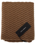 Dolce & Gabbana Elegant Dark Brown Knitted Scarf