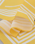 Dolce & Gabbana Elegant Yellow Cotton Square Scarf