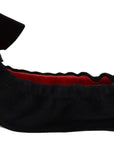 Dolce & Gabbana Elegant Black Suede Ballet Flats