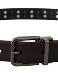 Dolce & Gabbana Burgundy Elegance Leather Belt