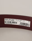 Dolce & Gabbana Elegant Brown Leather Designer Belt