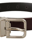 Dolce & Gabbana Elegant Dark Brown Patent Leather Belt
