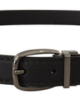Dolce & Gabbana Elegant Black Leather Belt with Metal Buckle
