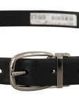 Dolce & Gabbana Elegant Black Leather Designer Belt