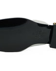 Versace Elegant White Leather Flat Slides