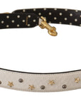 Dolce & Gabbana Elegant White Leather Shoulder Strap Accessory