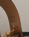 Dolce & Gabbana Elegant Gold Leather Shoulder Strap