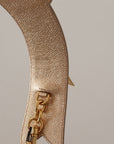 Dolce & Gabbana Elegant Gold Leather Shoulder Strap